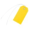 Vinyl Shipping Tags, Yellow, Pre-Wired With Brass Eyelets, Box Of 500 Tags -Amleos ptt2 4y 1