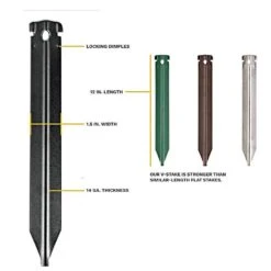 QuickLock™ Steel Landscape Edging Kit, Black By COLMET® 9 QuickLock™ Steel Landscape Edging Kit, Black By COLMET® -Amleos ql712bl stakes