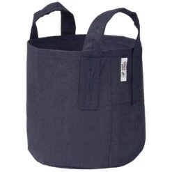 Fabric Plant Pot With Handles, 5 Gallons, Navy, Boxer Line By Root Pouch