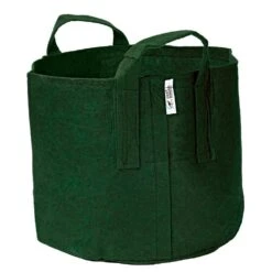 Fabric Plant Pot With Handles, 7 Gallons, Green, Boxer Line By Root Pouch