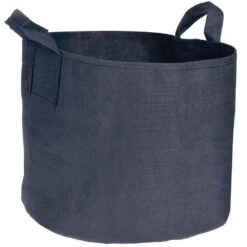 Fabric Plant Pot With Handles, 20 Gallons, Navy, Boxer Line By Root Pouch