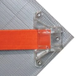 Roll-Up Non-Reflective Mesh Safety Sign, "Mowing Ahead", 36in Diamond Shape -Amleos rsm 5 1