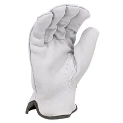 Kamori White Goatskin Gloves, A5 Cut Resistance By Radians -Amleos rwg52mam rwg52lam rwg52xlam palm 3