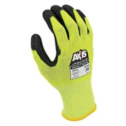 Axis A8 Cut Resistant Gloves Hi-Vis Yellow LG -Amleos rwg558mam rwg558lam rwg558xlam 1