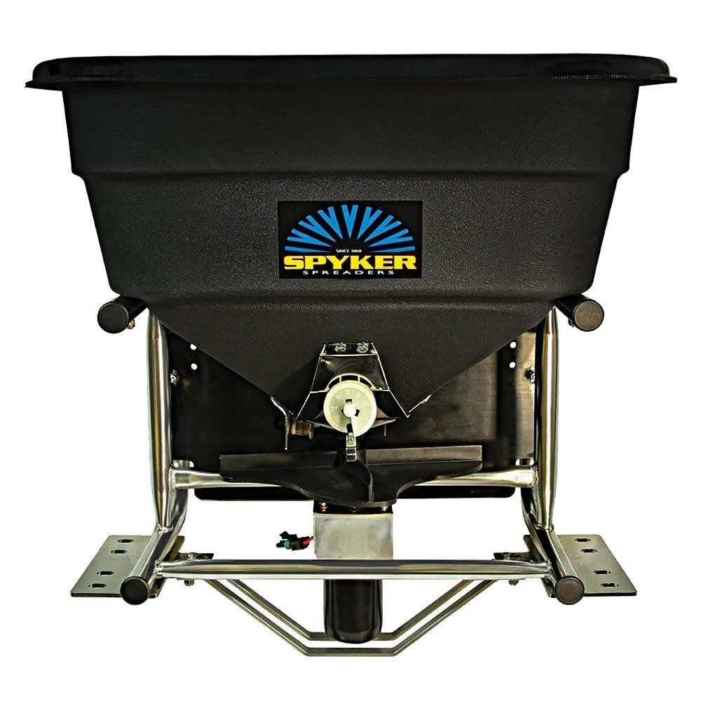 All-Season 12-Volt Electric Spreader, 120lb Capacity, Stainless Steel Frame By Spyker 3 All-Season 12-Volt Electric Spreader, 120lb Capacity, Stainless Steel Frame By Spyker