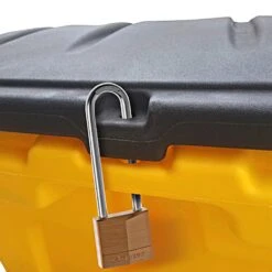 SnowEx Salt Box & Storage Container 18 Cu Ft -Amleos sb51 lock