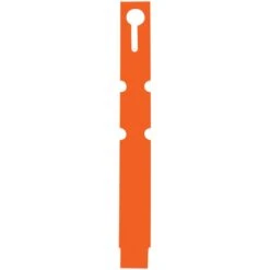 Vinyl Slip'N Lock Loop Lock Labels, Orange, 5/8in X 5-1/2in, Roll Of 1,000 Labels