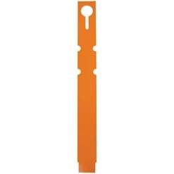 Vinyl Slip'N Lock Loop Lock Labels, Orange, 5/8in X 7in, Roll Of 1,000 Labels