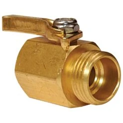 Brass Water Shut-Off Valve By A.M. Leonard -Amleos so58 3