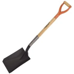 Shovel, Square-Point, Closed-Back With D-Grip Handle By A.M. Leonard