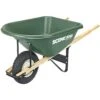 Poly Tray Wheelbarrow, 6 Cu Ft Tray With Knobby Pneumatic Tire By Scenic Lane