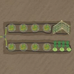 Simple Soak Soaker Hose Garden Row Watering Kit By A.M. Leonard -Amleos srk100 3