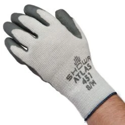 Therma-Fit Rubber-Coated Work Gloves, Size Medium By Atlas