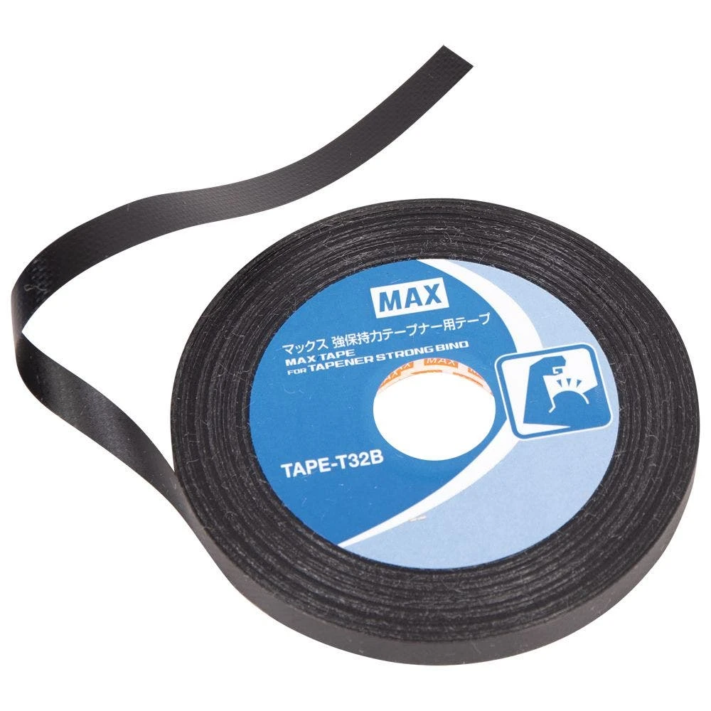 Strong Bind Tape For The HT-S45E Max Tapener, 9mil, Black, Box Of 5 Rolls 3 Strong Bind Tape For The HT-S45E Max Tapener, 9mil, Black, Box Of 5 Rolls