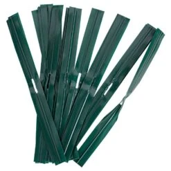 Stretch Ties, Expandable Green Plastic Twist-Ties, 6in Length X 1/2in Width, Box Of 4,000 By Nursery Professionals