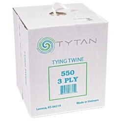 Poly Twine, White, 3-Ply, 10lb Ball In Dispenser Box (Approximately 1,800ft)