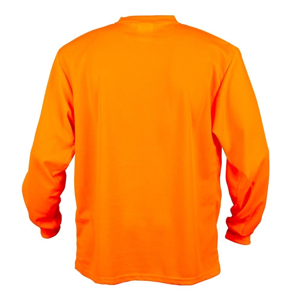 Birdseye Mesh Long Sleeve Tee, Non-Rated, Orange, Size Extra Large By Cordova 4 Birdseye Mesh Long Sleeve Tee, Non-Rated, Orange, Size Extra Large By Cordova - Image 2