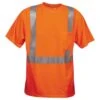 Class II Birdseye Mesh Short Sleeve Tee, ANSI Type II, Orange, Size Large By Cordova