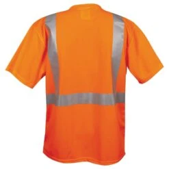 Class II Birdseye Mesh Short Sleeve Tee, ANSI Type II, Orange, Size Extra Large By Cordova -Amleos v410xl am 1