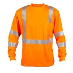 Class III Birdseye Mesh Long Sleeve Tee, ANSI Type II, Orange, Size 2X Large By Cordova