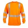 Class III Birdseye Mesh Long Sleeve Tee, ANSI Type II, Orange, Size Large By Cordova 2 Class III Birdseye Mesh Long Sleeve Tee, ANSI Type II, Orange, Size Large By Cordova -Amleos v510l am