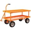 Pull-Style Nursery Cart, 2ft X 5ft Deck With 12in Add-On Shelf And Flat-Free Tires By A.M. Leonard -Amleos v p vp f2460xwg
