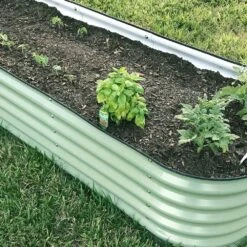 Vego 6 In 1 Modular Metal Raised Bed, Olive Green -Amleos vb6n1 og 4 1