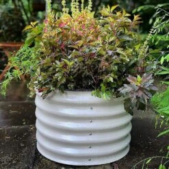 Vego 6 In 1 Modular Metal Raised Bed, Pearl White -Amleos vb6n1 wh 5 1