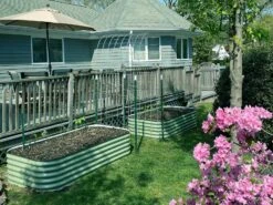 Vego 9 In 1 Modular Metal Raised Bed, Olive Green