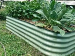 Vego 9 In 1 Modular Metal Raised Bed, Olive Green -Amleos vb9n1 og 5