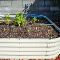 Vego 9 In 1 Modular Metal Raised Bed, Pearl White 17 Vego 9 In 1 Modular Metal Raised Bed, Pearl White -Amleos vb9n1 wh 4 1