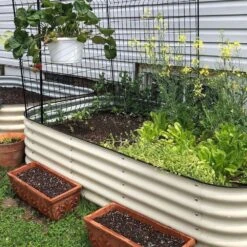 Vego 9 In 1 Modular Metal Raised Bed, Pearl White 14 Vego 9 In 1 Modular Metal Raised Bed, Pearl White -Amleos vb9n1 wh 7 1