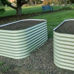 Vego Extra Tall 6 In 1 Modular Metal Raised Bed, Olive Green -Amleos vbt6n1 og 3 1