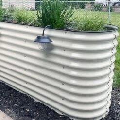 Vego Extra Tall 9 In 1 Modular Raised Bed, Pearl White -Amleos vbt9n1 wh 2 1