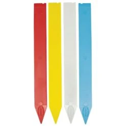 Extra-Wide Plastic Pot Marking Stakes, 1-1/4in X 12in, Boxes Of 100 Stakes