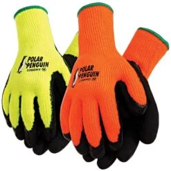 Hi-Viz Terry Knit Gloves, Warm Weather Unlined Or Cold Weather Lined
