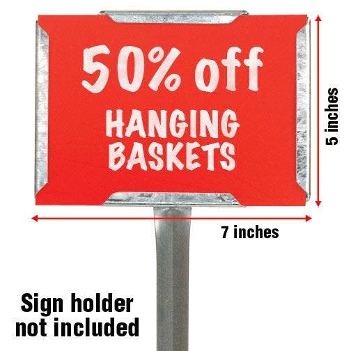 Blank Bright Colored Sign Cards, Pack Of 25 3 Blank Bright Colored Sign Cards, Pack Of 25