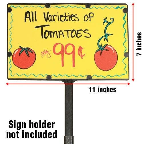 Blank Bright Colored Sign Cards, Pack Of 25 4 Blank Bright Colored Sign Cards, Pack Of 25 - Image 2