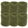 Natural Jute Twine, 3-Ply, 0.5lb Spools (219ft), Packs Of 6 Spools