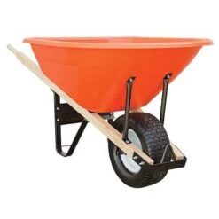 Leonard 8 Cubic Foot Capacity Poly Tray Wheelbarrows