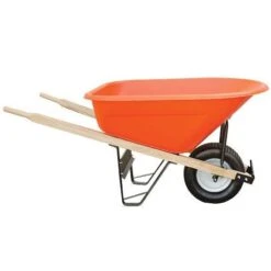 Leonard 8 Cubic Foot Capacity Poly Tray Wheelbarrows -Amleos vp wb08 2