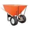 Leonard 2 Wheeled 10 Cubic Foot Capacity Poly Tray Wheelbarrows