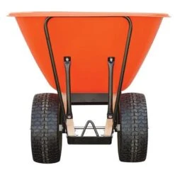 Leonard 2 Wheeled 10 Cubic Foot Capacity Poly Tray Wheelbarrows -Amleos vp wb10 2
