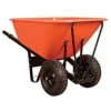 Leonard 10 Cubic Foot Poly Tray 2 Wheeled Wheelbarrows With Steel Handles -Amleos vp wb10s