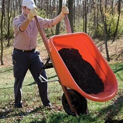 Leonard 6 Cubic Foot Capacity Poly Tray Wheelbarrows -Amleos vp wb 5