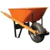 Leonard 6 Cubic Foot Capacity Steel Tray Wheelbarrows -Amleos vp wbx