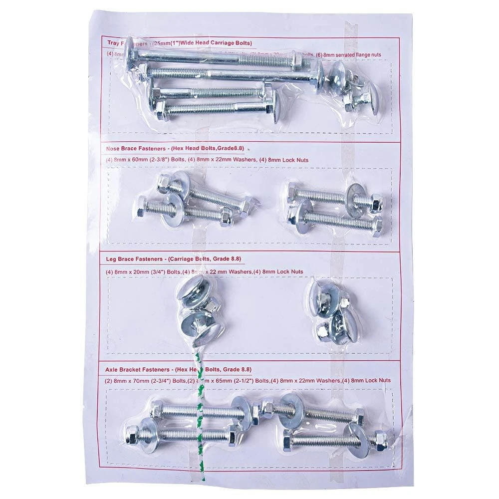 Hardware Master Pack For 6 Cu Ft And 8 Cu Ft Poly Tray Wheelbarrows By A.M. Leonard 3 Hardware Master Pack For 6 Cu Ft And 8 Cu Ft Poly Tray Wheelbarrows By A.M. Leonard