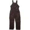 Softstone Insulated Bibs, Dark Brown, Women's Size 2X Large By Berne
