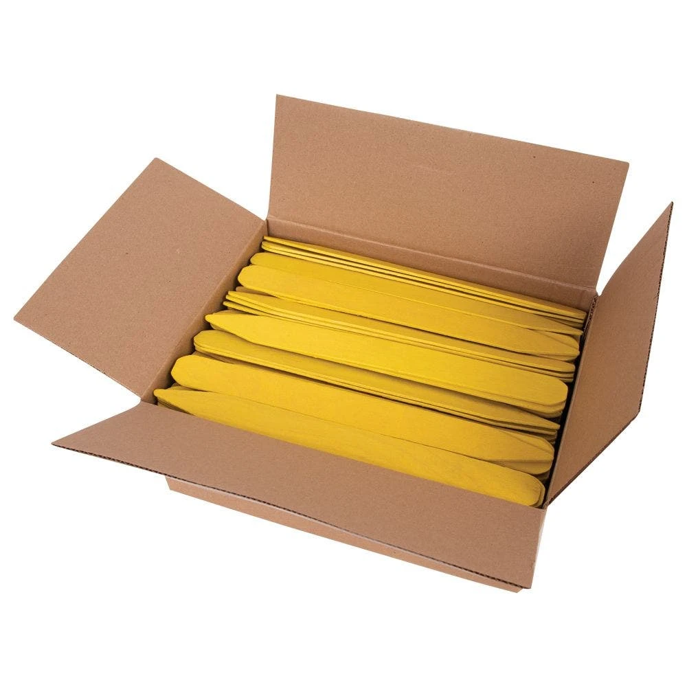 Painted Wood Pot Stakes, Yellow, 12in X 1-1/8in, Pack Of 250 Stakes 4 Painted Wood Pot Stakes, Yellow, 12in X 1-1/8in, Pack Of 250 Stakes - Image 2