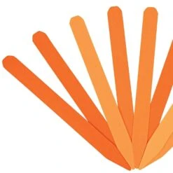 Painted Wood Pot Stakes, Orange, 12in X 1-1/8in, Pack Of 250 Stakes -Amleos wg12 5o 2